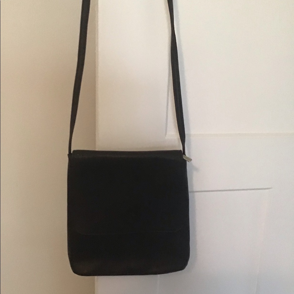 Black leather purse